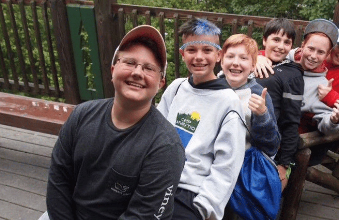 LGBTQ+ Youth connect at summer camp over their Camp Bins.